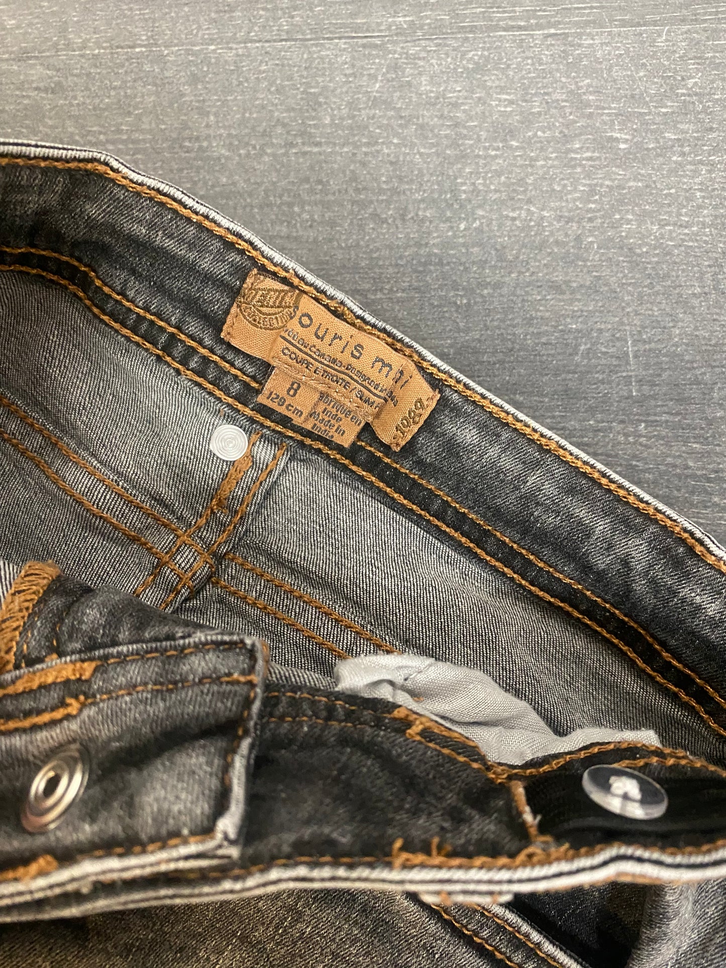 Friperie - 8 ans - jeans - souris mini