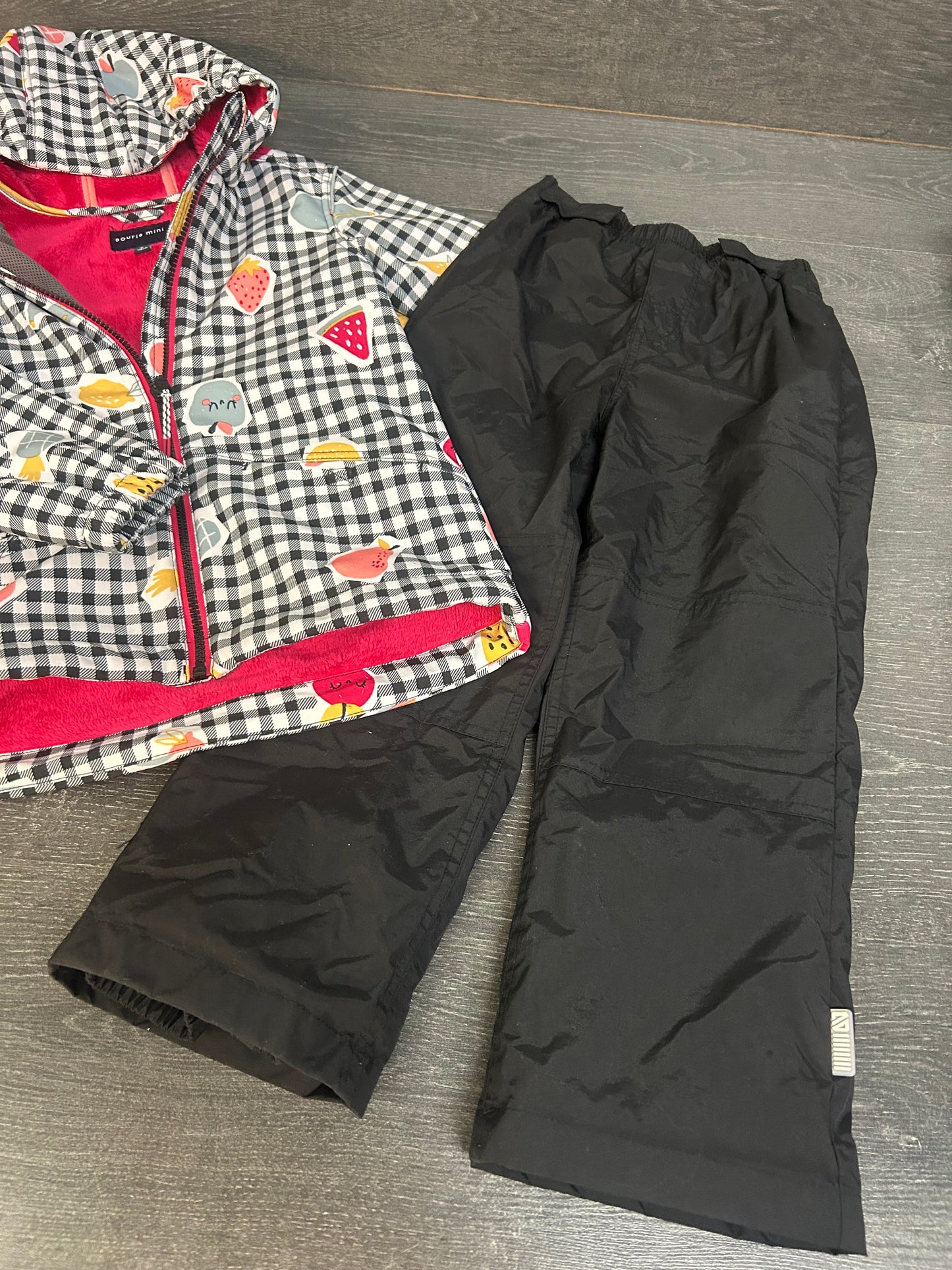 Souris Mini softshell et pantalon de pluie Nano - 6 ans - Comme neuf -