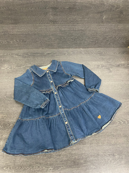 Friperie - robe de jeans - souris mini - 5 ans