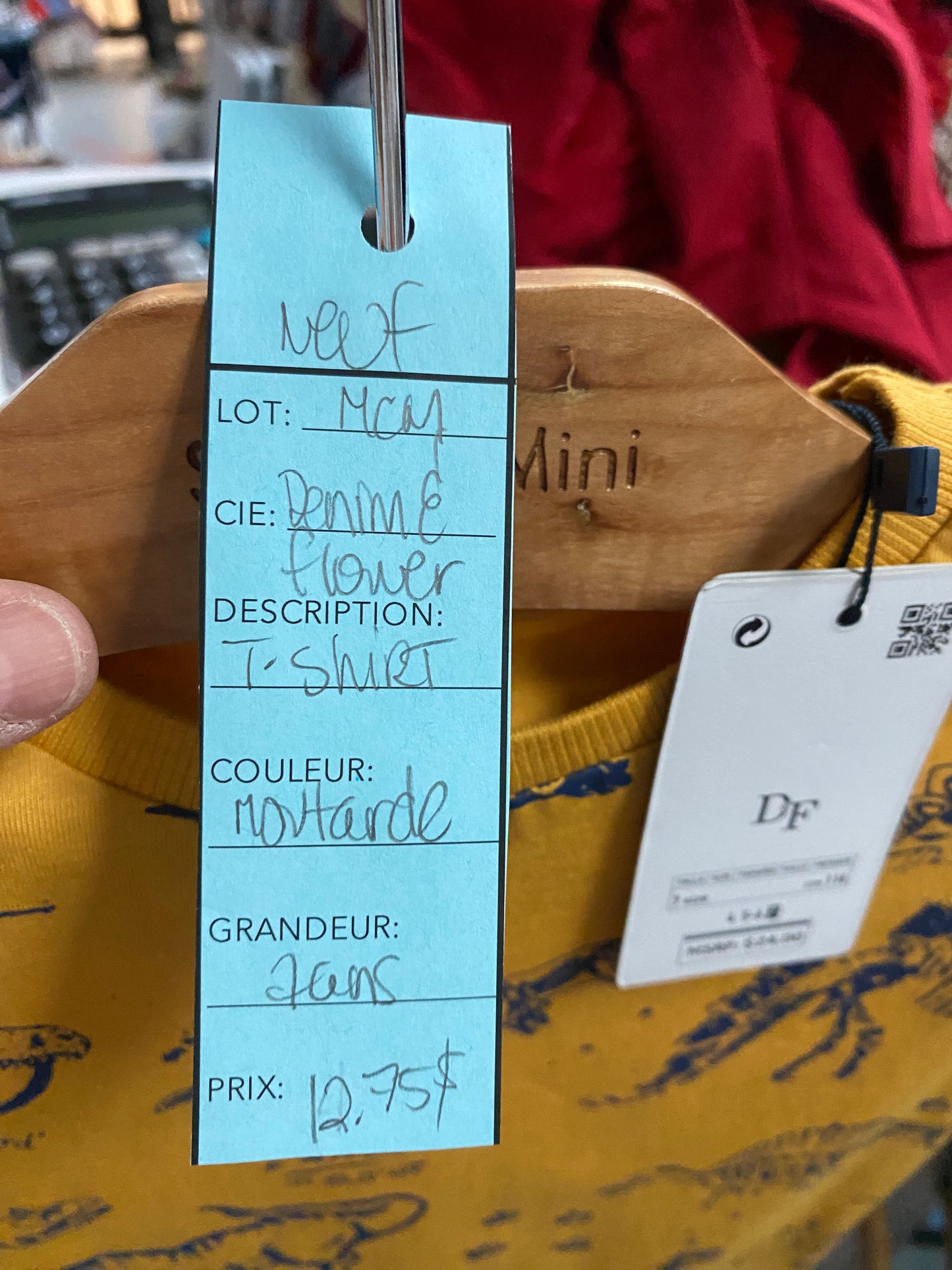 Denim et flower - 7 ans - t shirt -