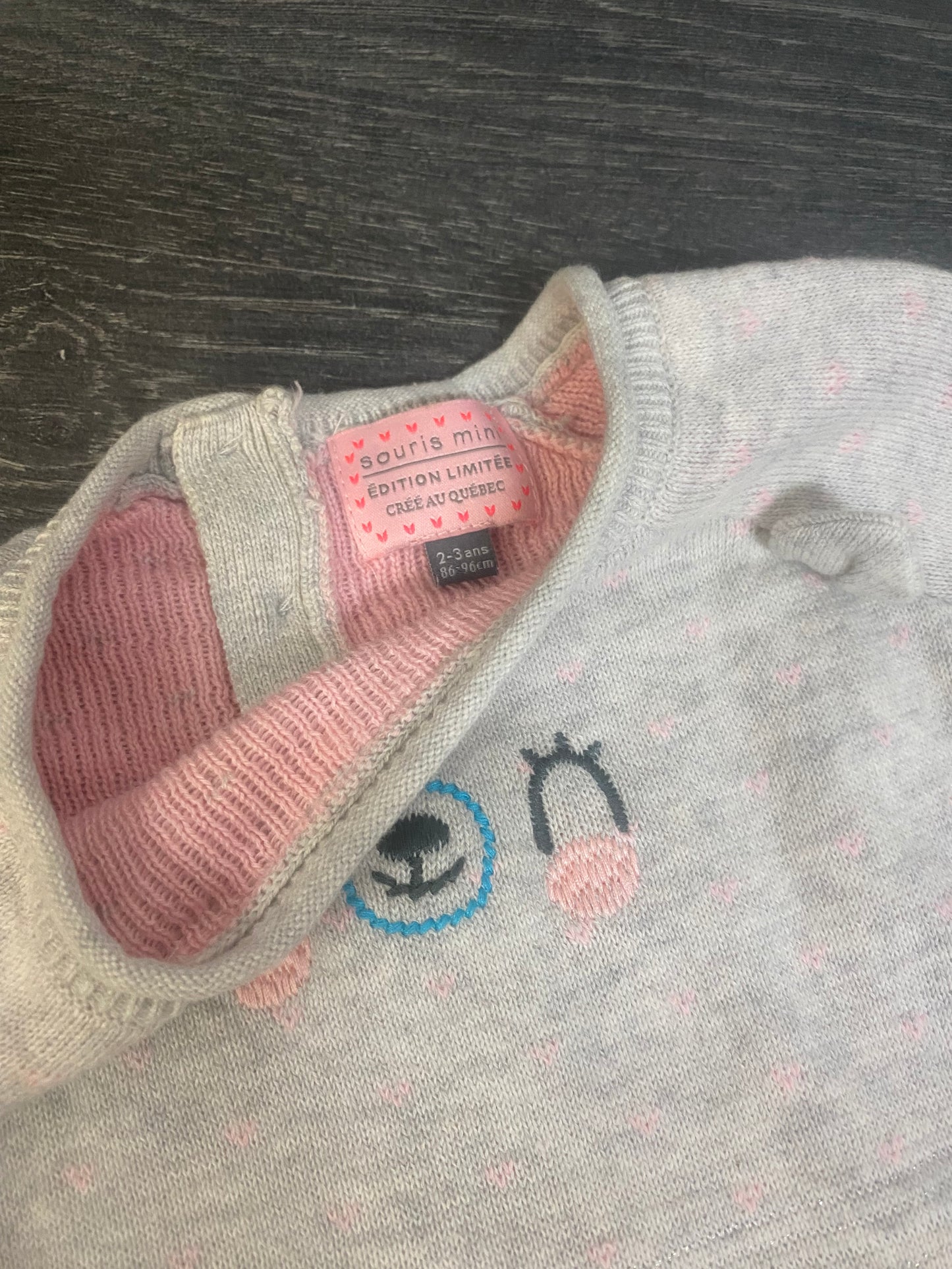 Friperie - tunique et pantalon - 2-3 ans - souris mini