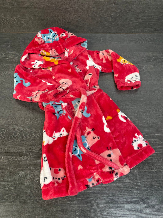 Reservé jass bel - Friperie - robe de chambre douce - 4-5 ans - souris mini