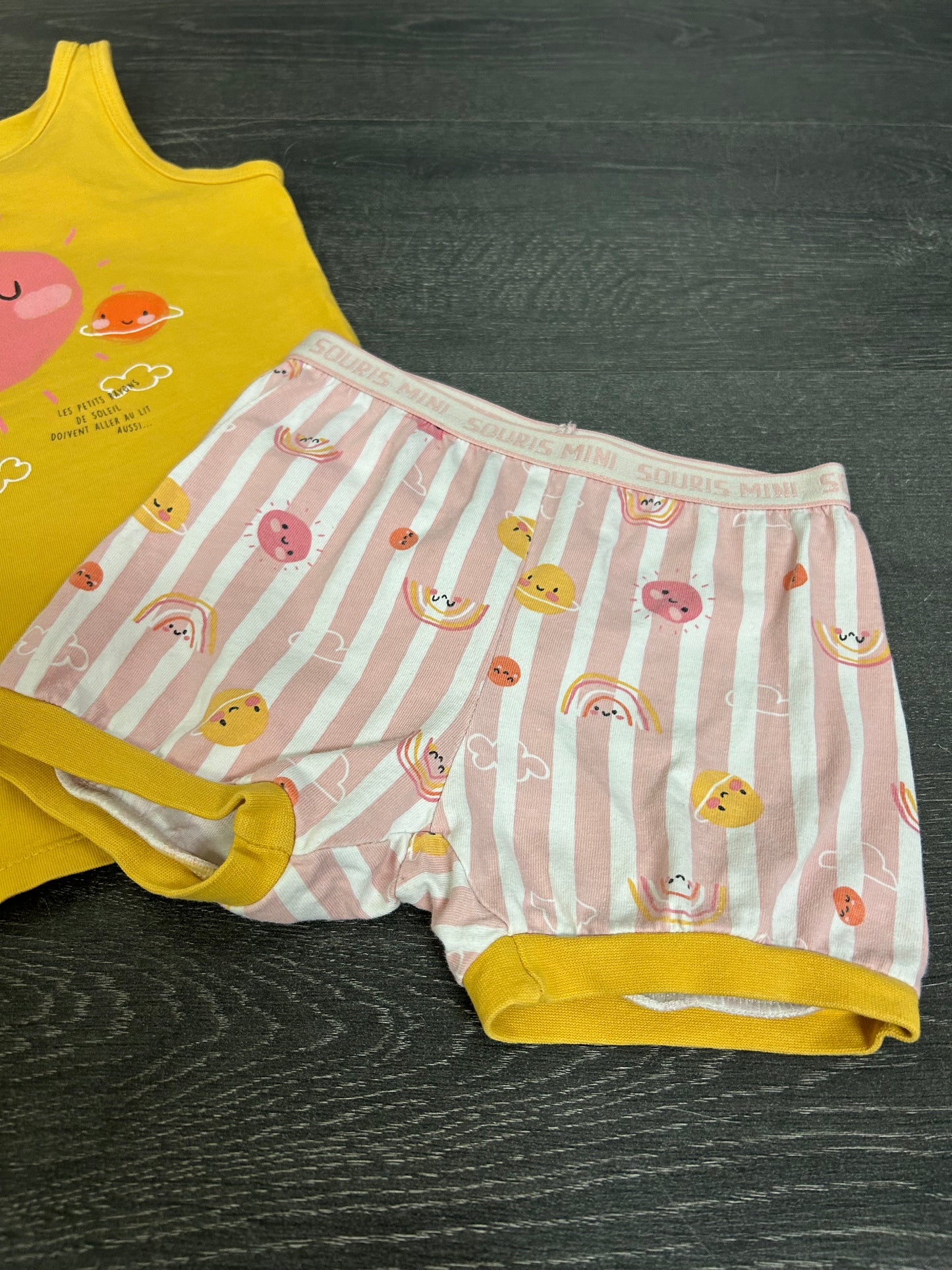 Reservé - Friperie - 4 ans - pyjama été - Souris Mini -