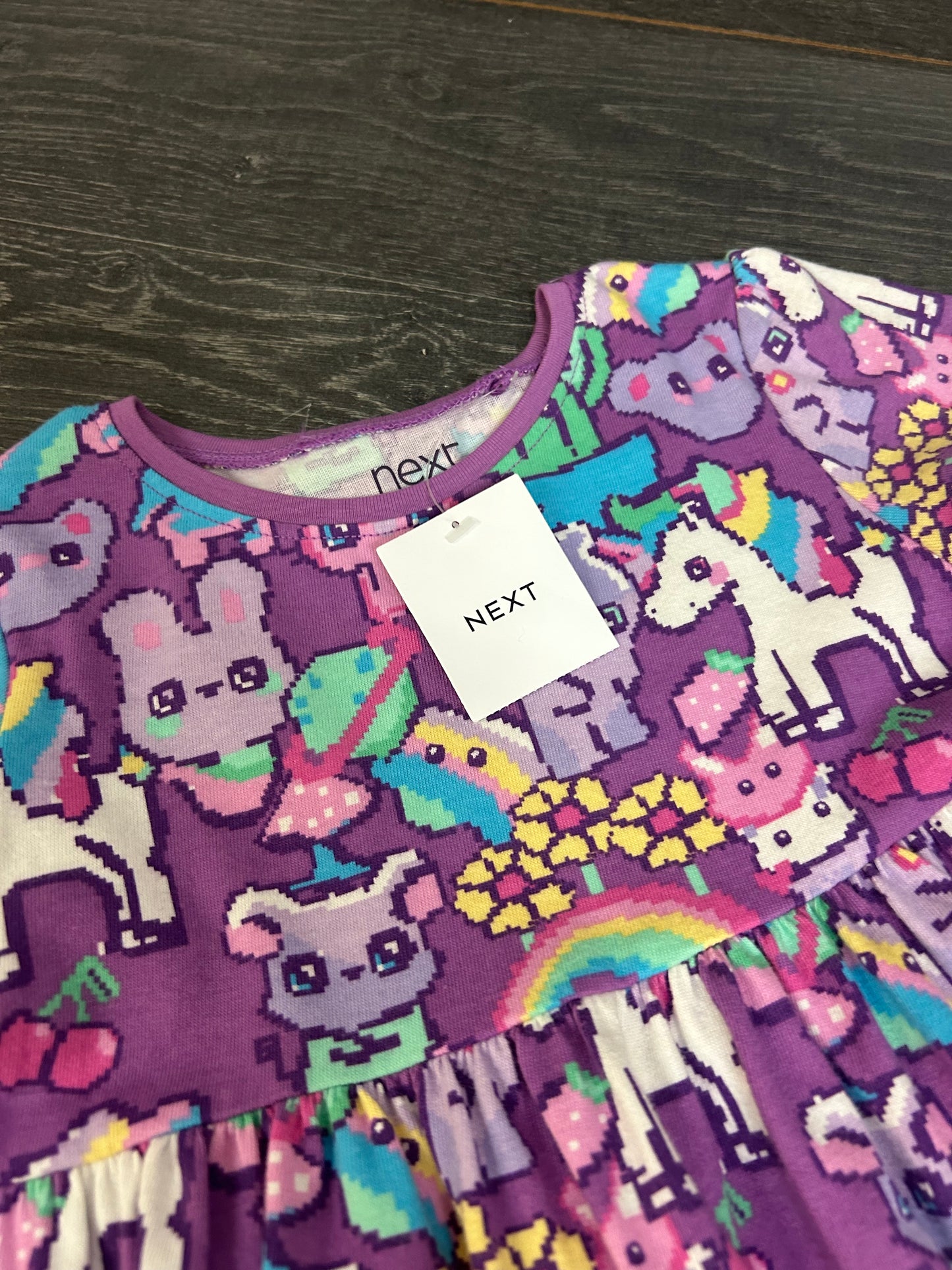 Neuve - next - 4-5 ans - robe - mauve