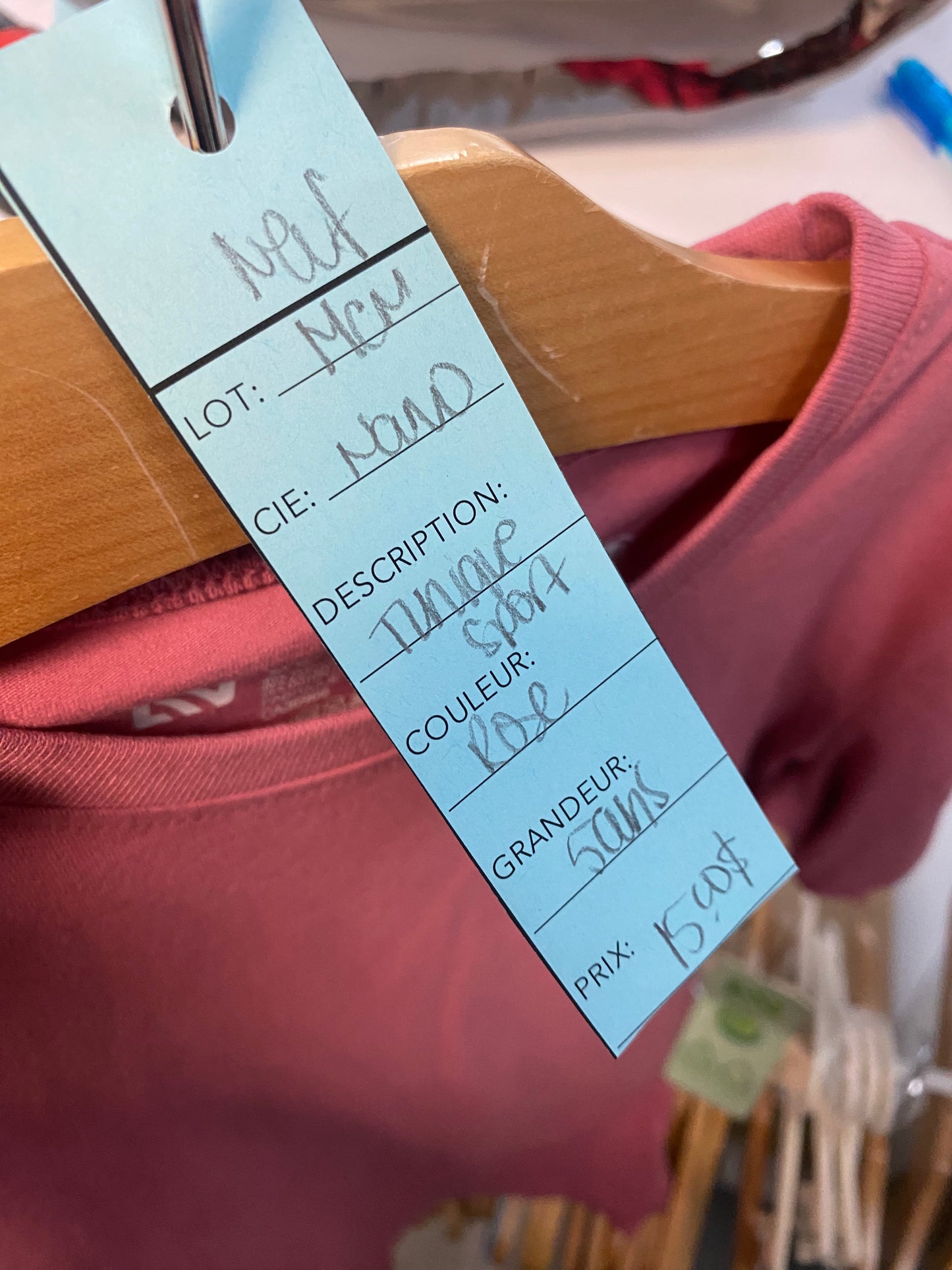 Neuf - tunique nano - 5 ans - rose