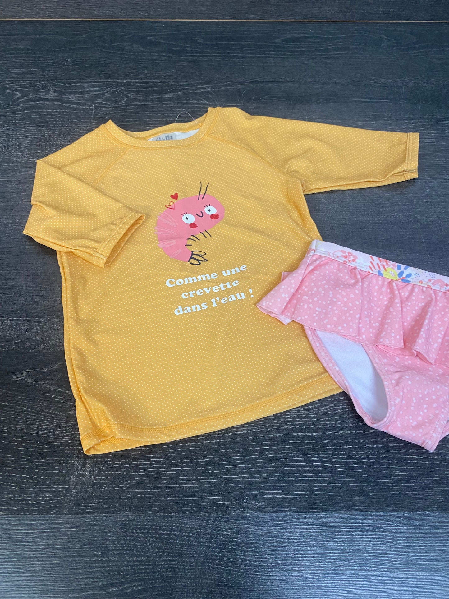 Rashguard et culotte bikini - 6 ans