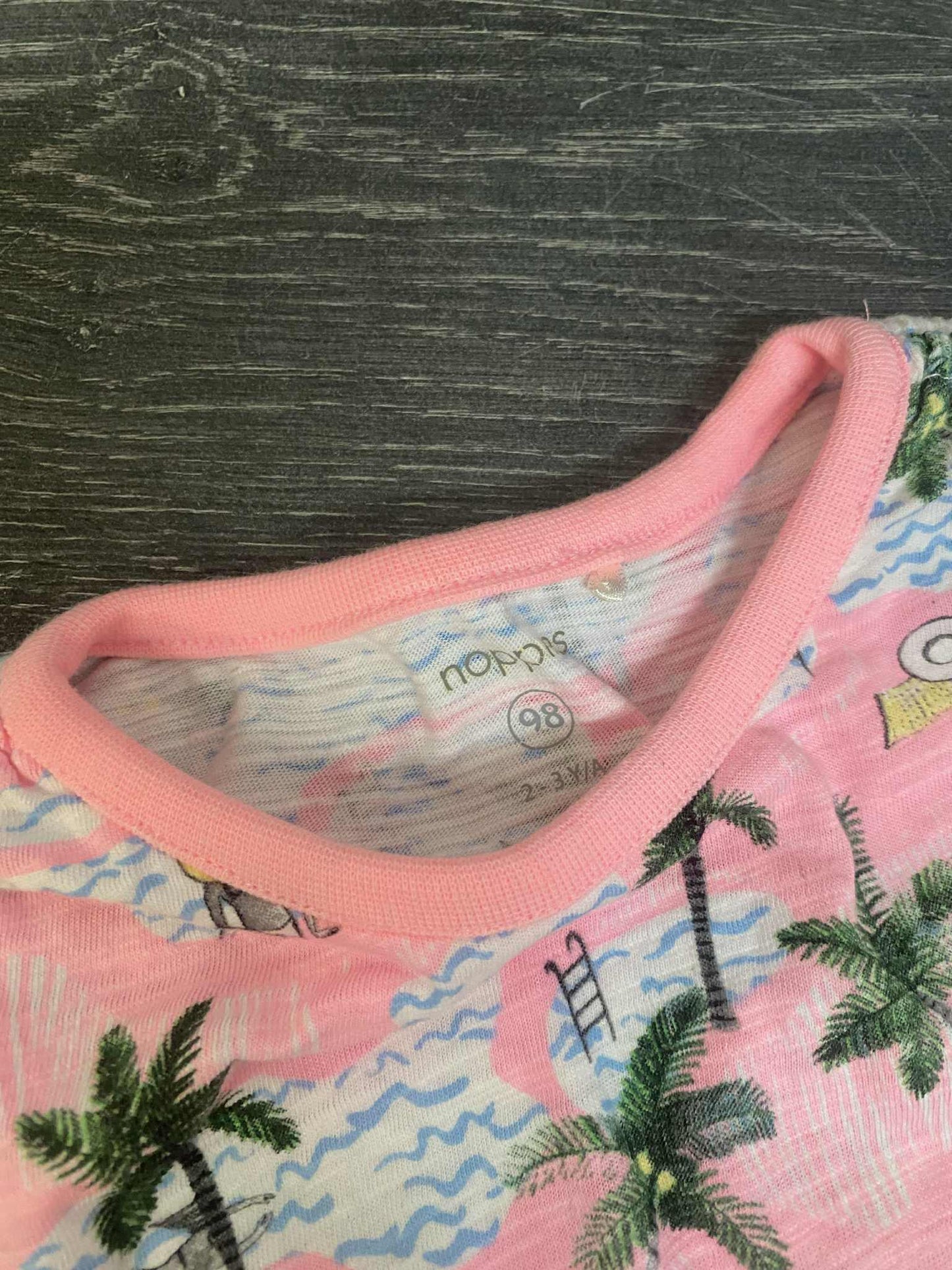 FRIPERIE - TUNIQUE - NOPPIES - 2-3 ans - ( subtil defaut dans le cordon de taille )