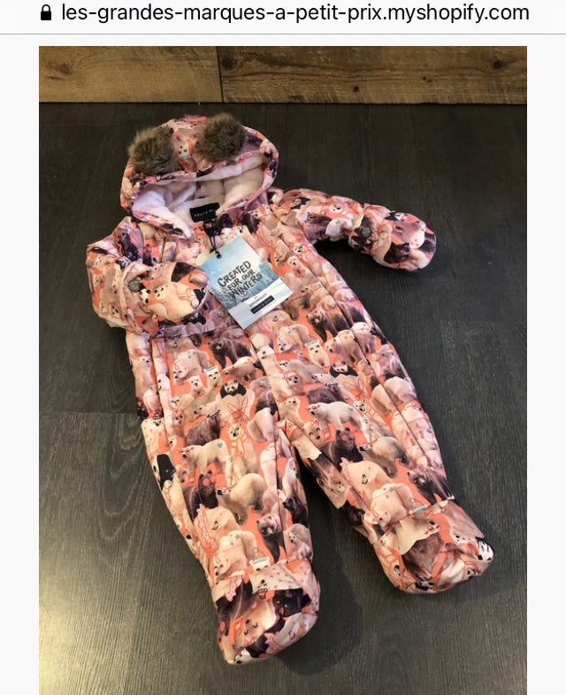 Habit de neige - one piece - souris mini- 18-24 mois