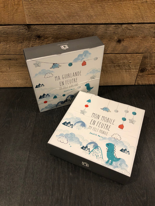 Duo mobile et guirlande en feutre