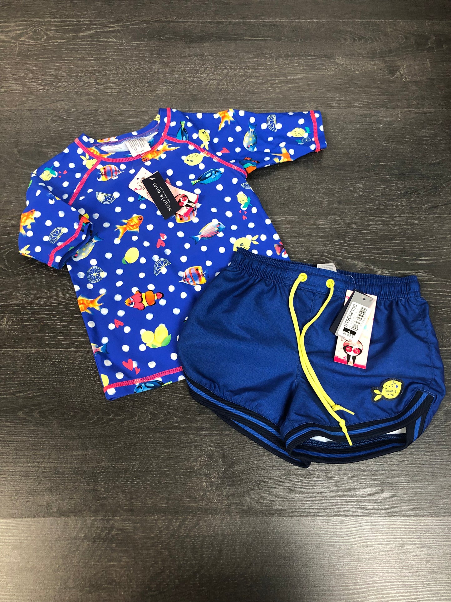 PROMO 20$ -Duo sport - short et rashguard - souris mini - 4 ans