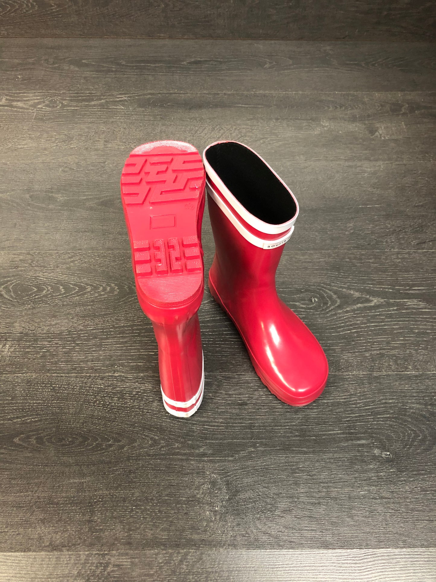 Bottes de pluie - rouge cerise - gr 32