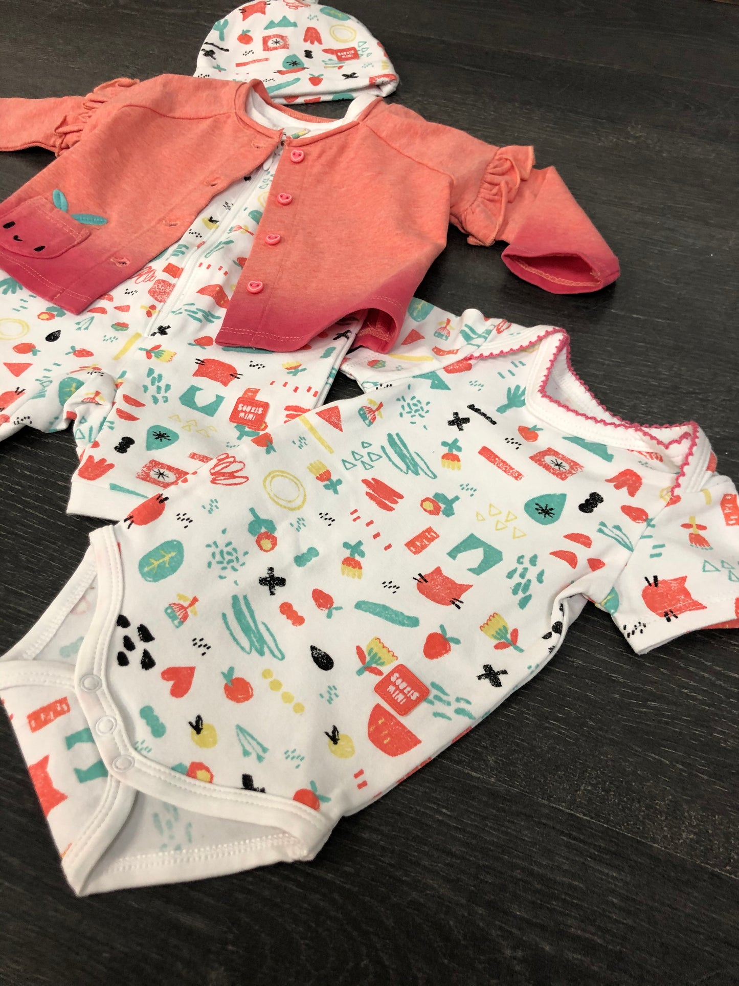 Petits fruits d’eté - souris mini - 5 mcx - 0-3 mois