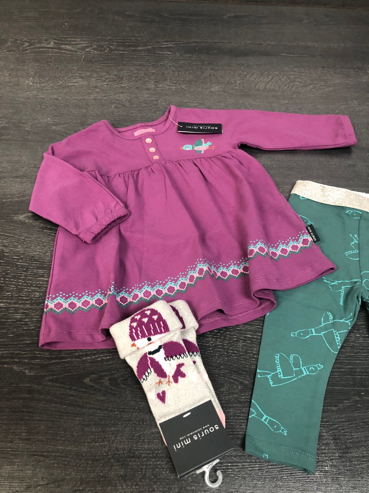 Ensemble 3 mcx - souris mini - 6-9 mois