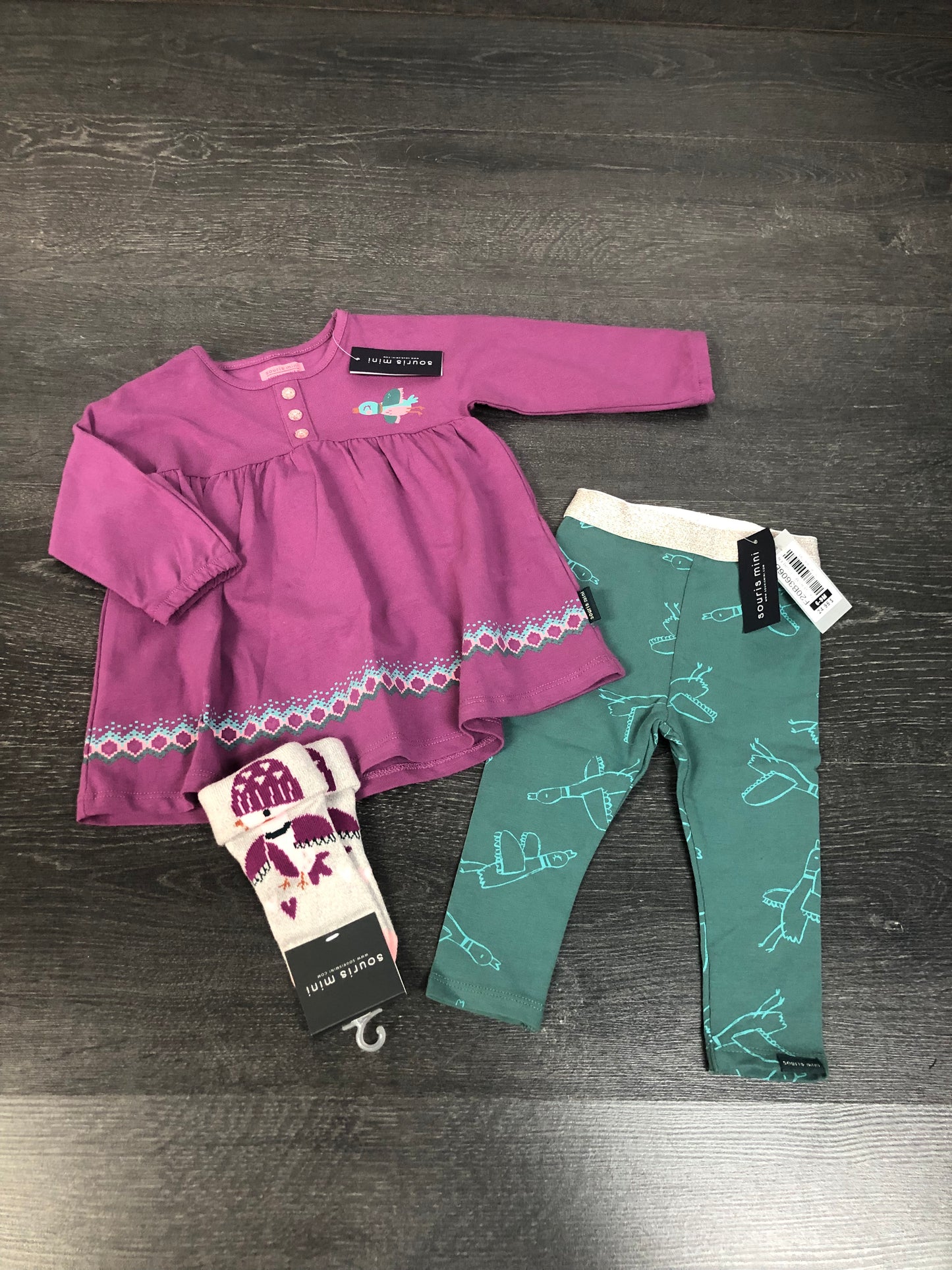 Ensemble 3 mcx - souris mini - 6-9 mois