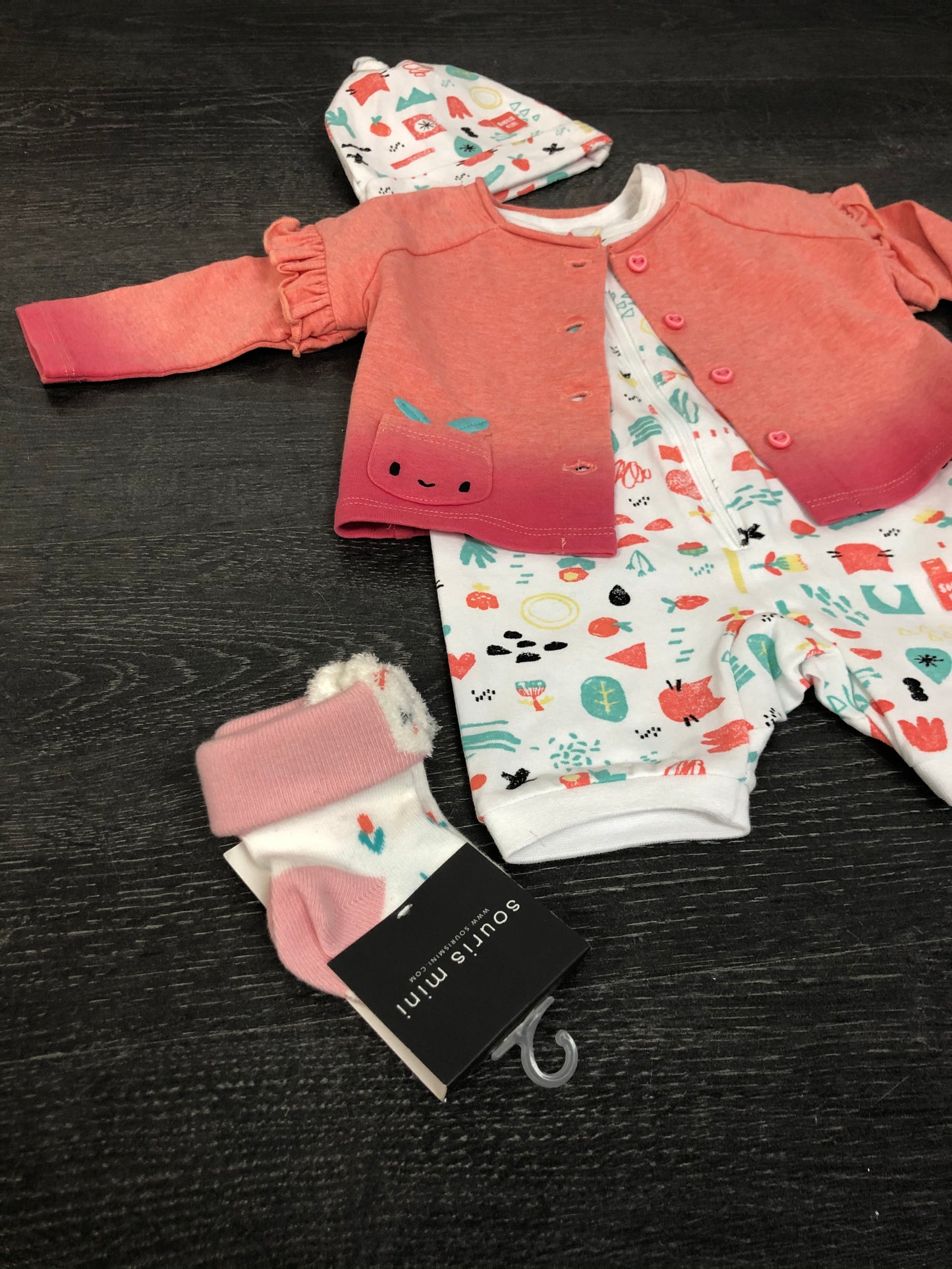 Petits fruits d’eté - souris mini - 5 mcx - 0-3 mois