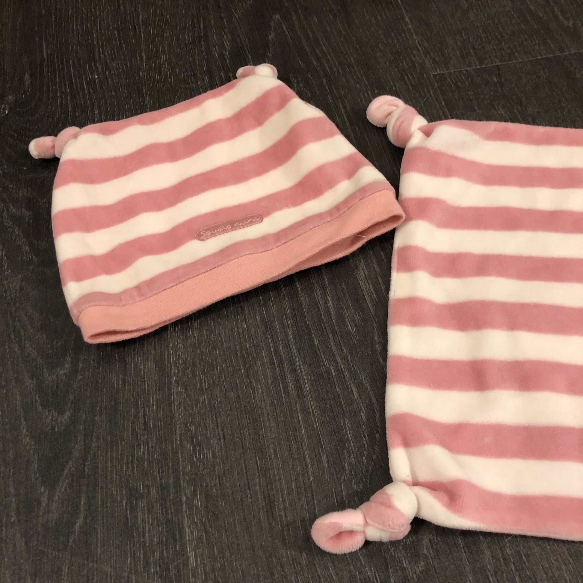 Bonnet Et Mini Doudou - Souris 9-12 Mois