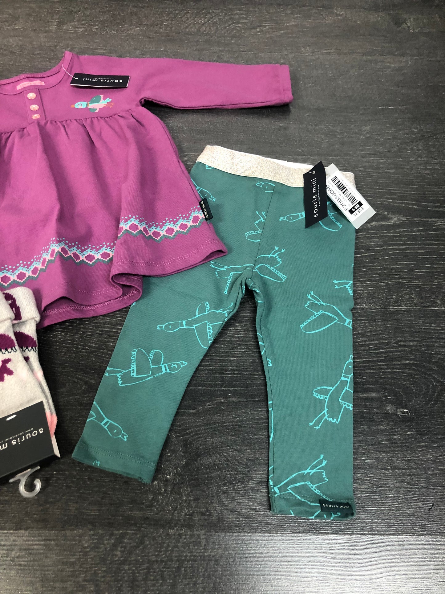 Ensemble 3 mcx - souris mini - 6-9 mois