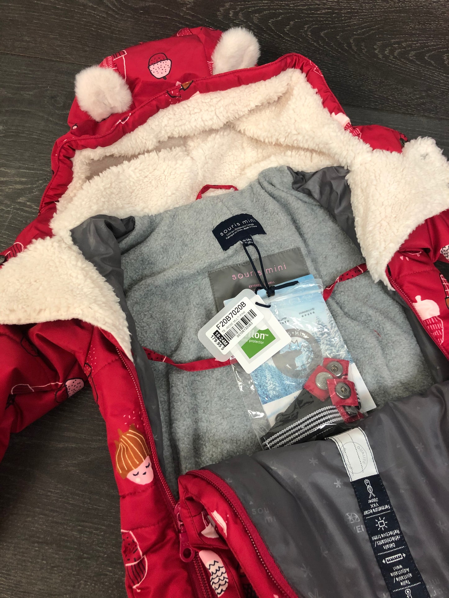 Habit de neige - One piece - souris mini - 18-24 mois