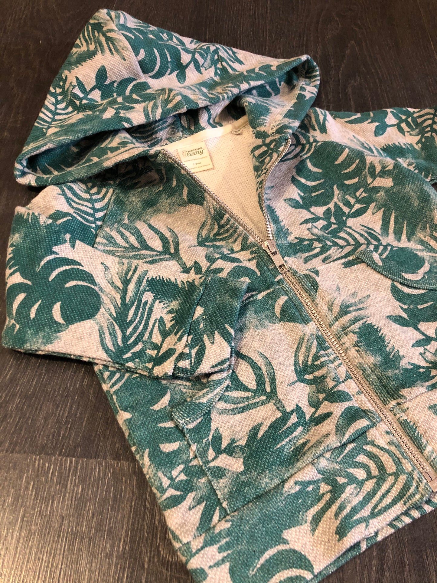Veste capuchon - nature baby - 1 an