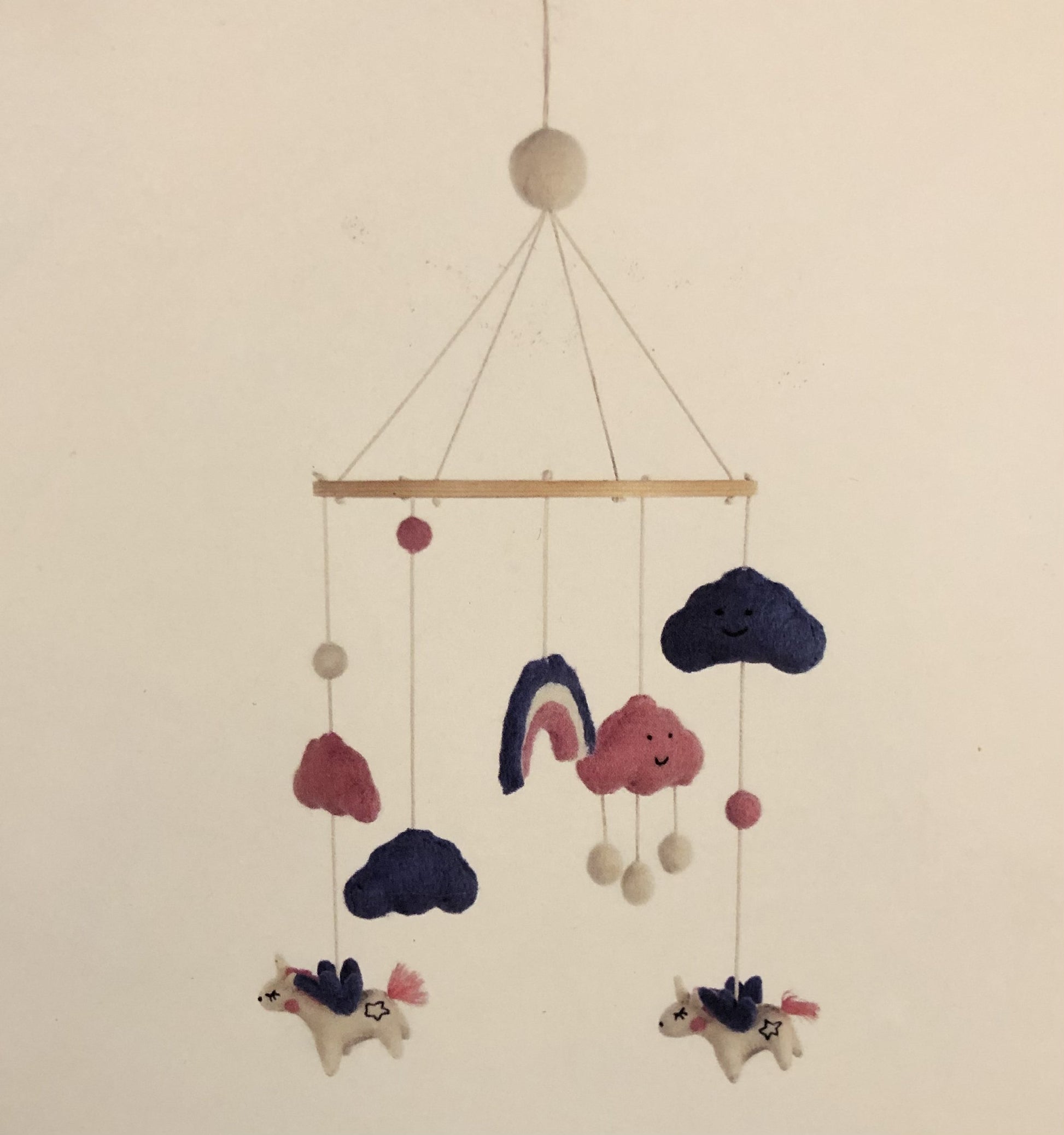 Duo Mobile Et Guirlande En Feutre