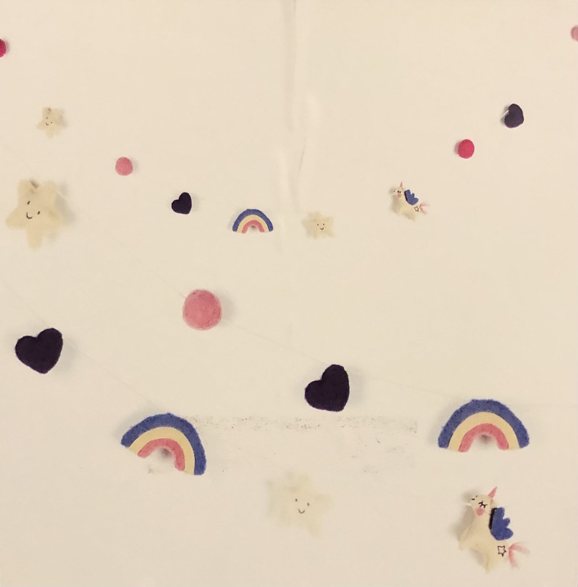 Duo Mobile Et Guirlande En Feutre