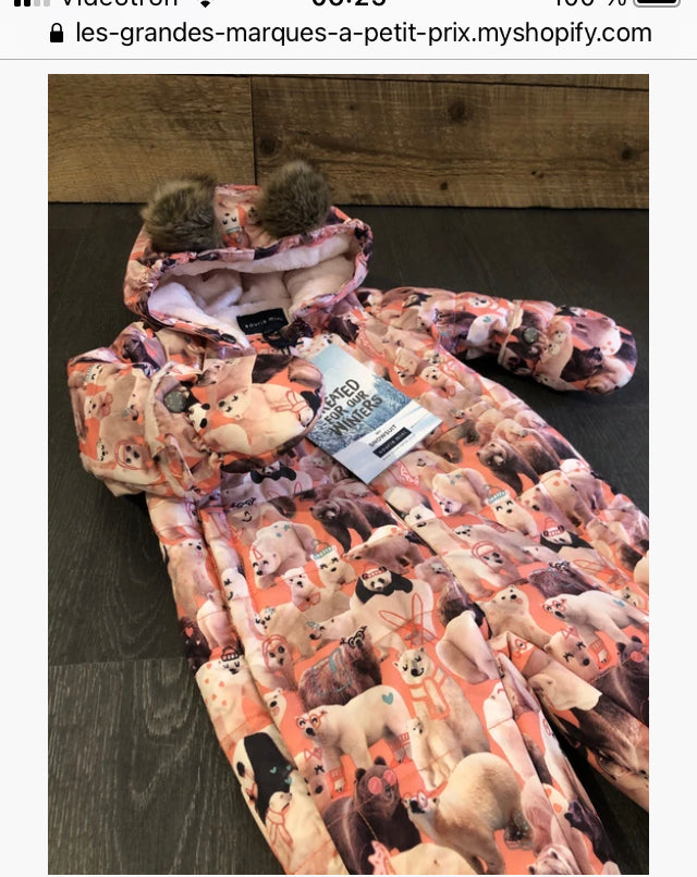 Habit de neige - one piece - souris mini- 18-24 mois