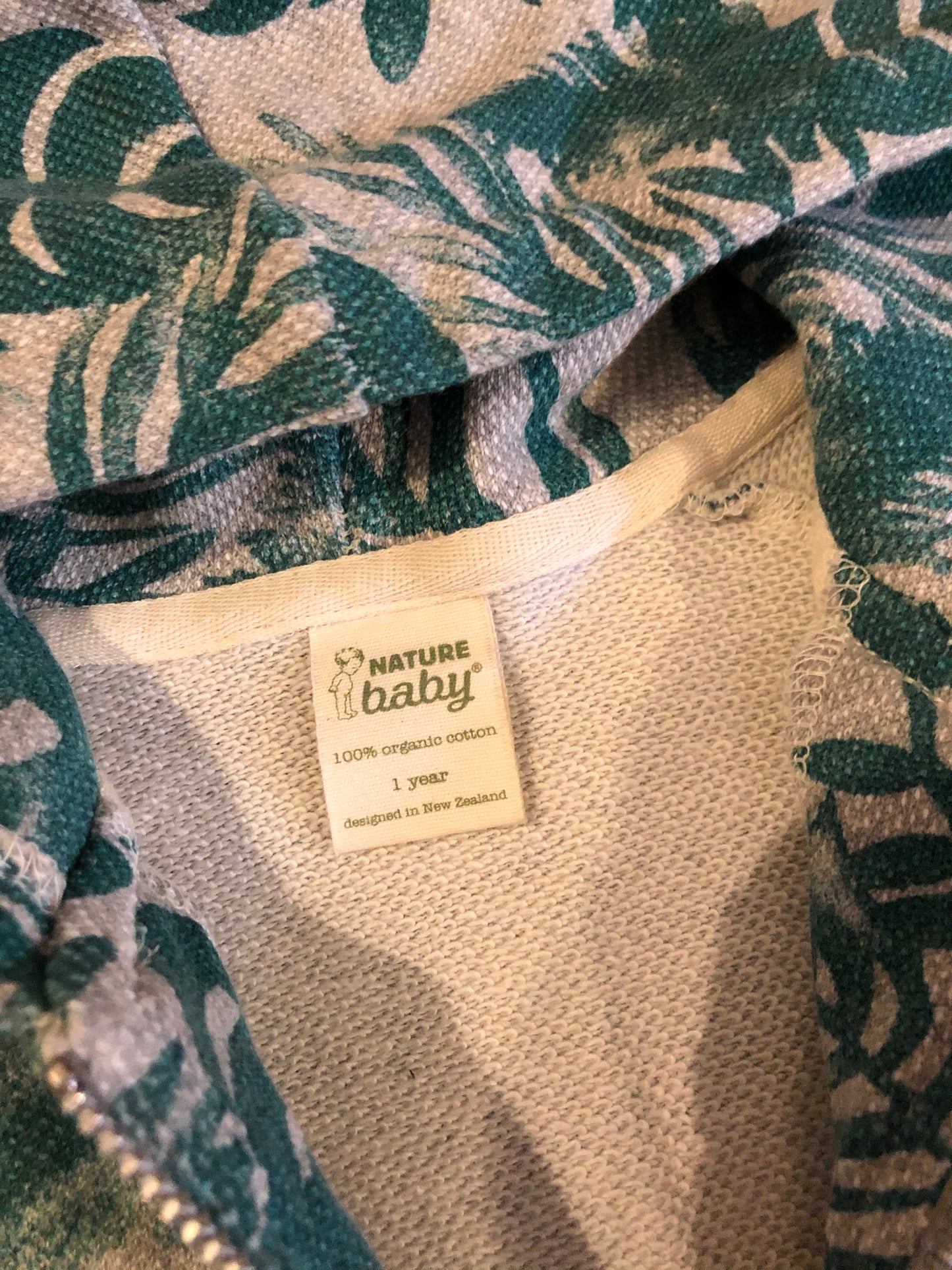 Veste capuchon - nature baby - 1 an