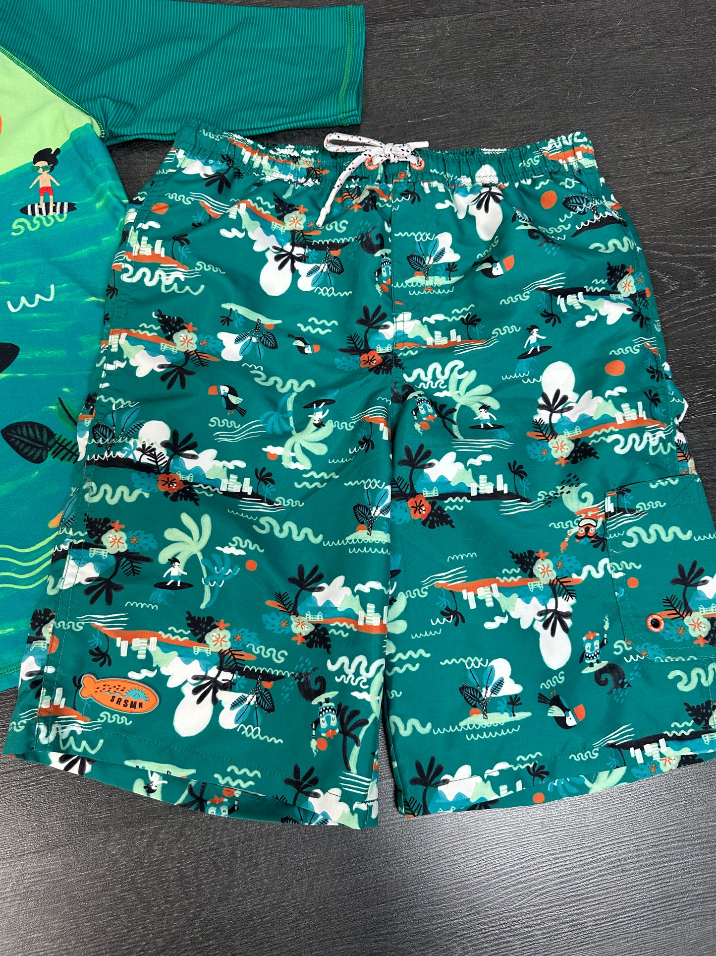 Duo rashguard et short garçon 10-12