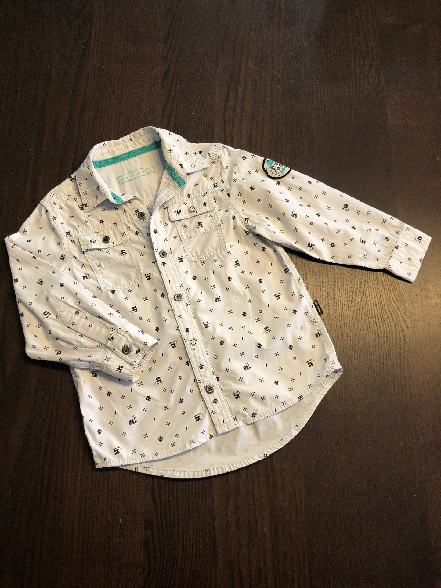 FRIPERIE - chemise - souris mini - 3 ans