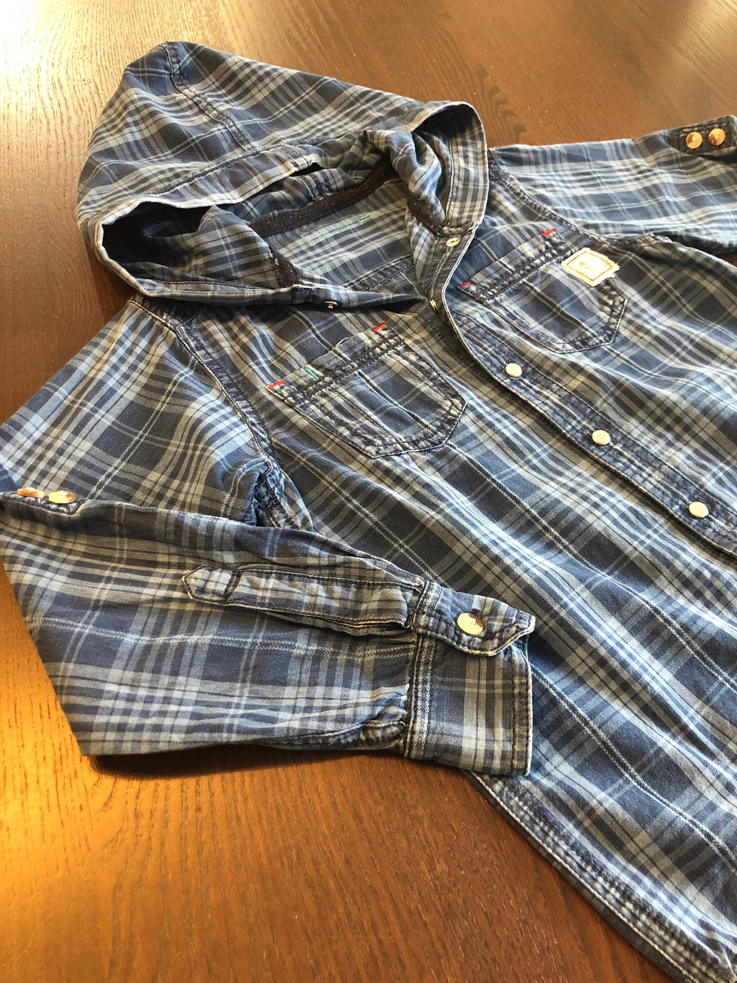 FRIPERIE - chemise capuchon - souris mini - 6 ans