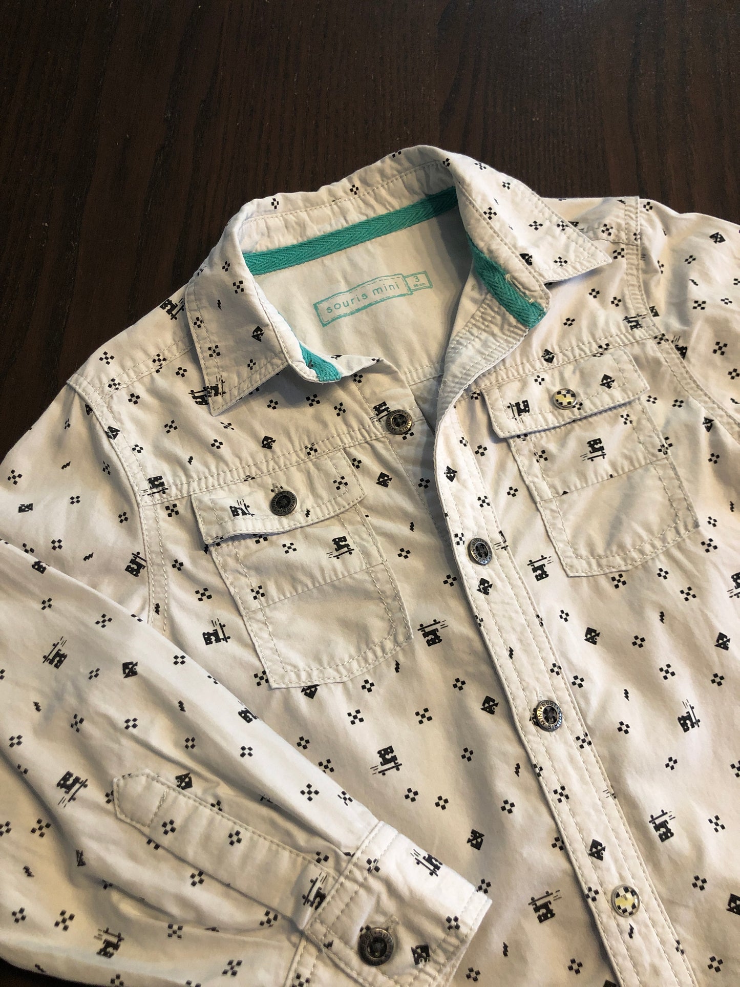 FRIPERIE - chemise - souris mini - 3 ans