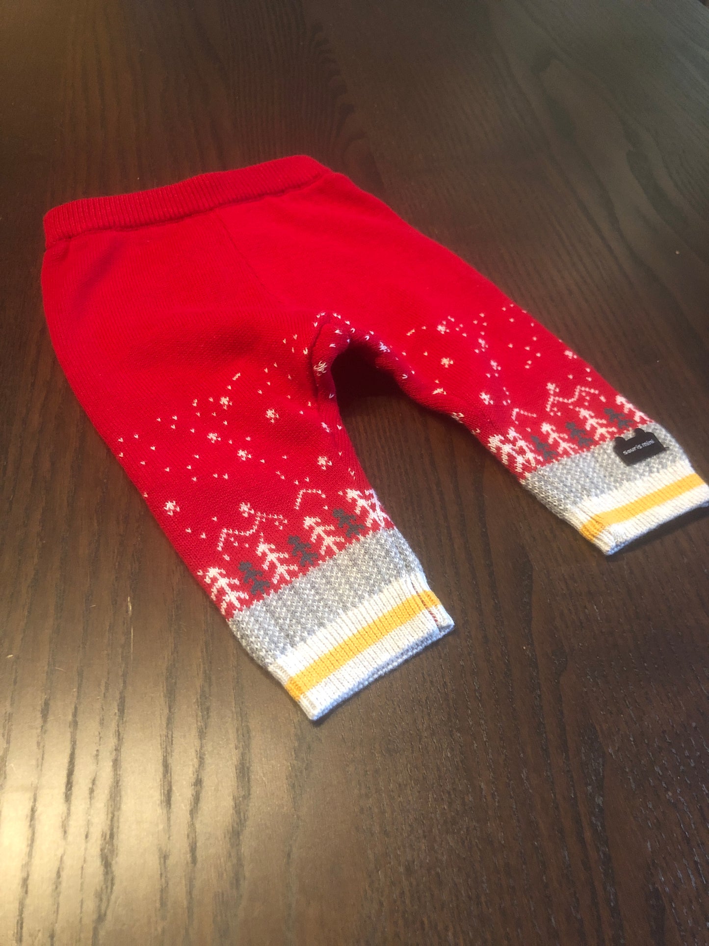 Pantalon tricot - souris mini - 0-3 mois
