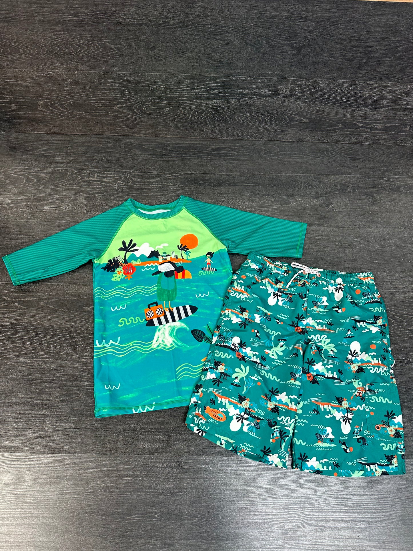 Duo rashguard et short garçon 10-12
