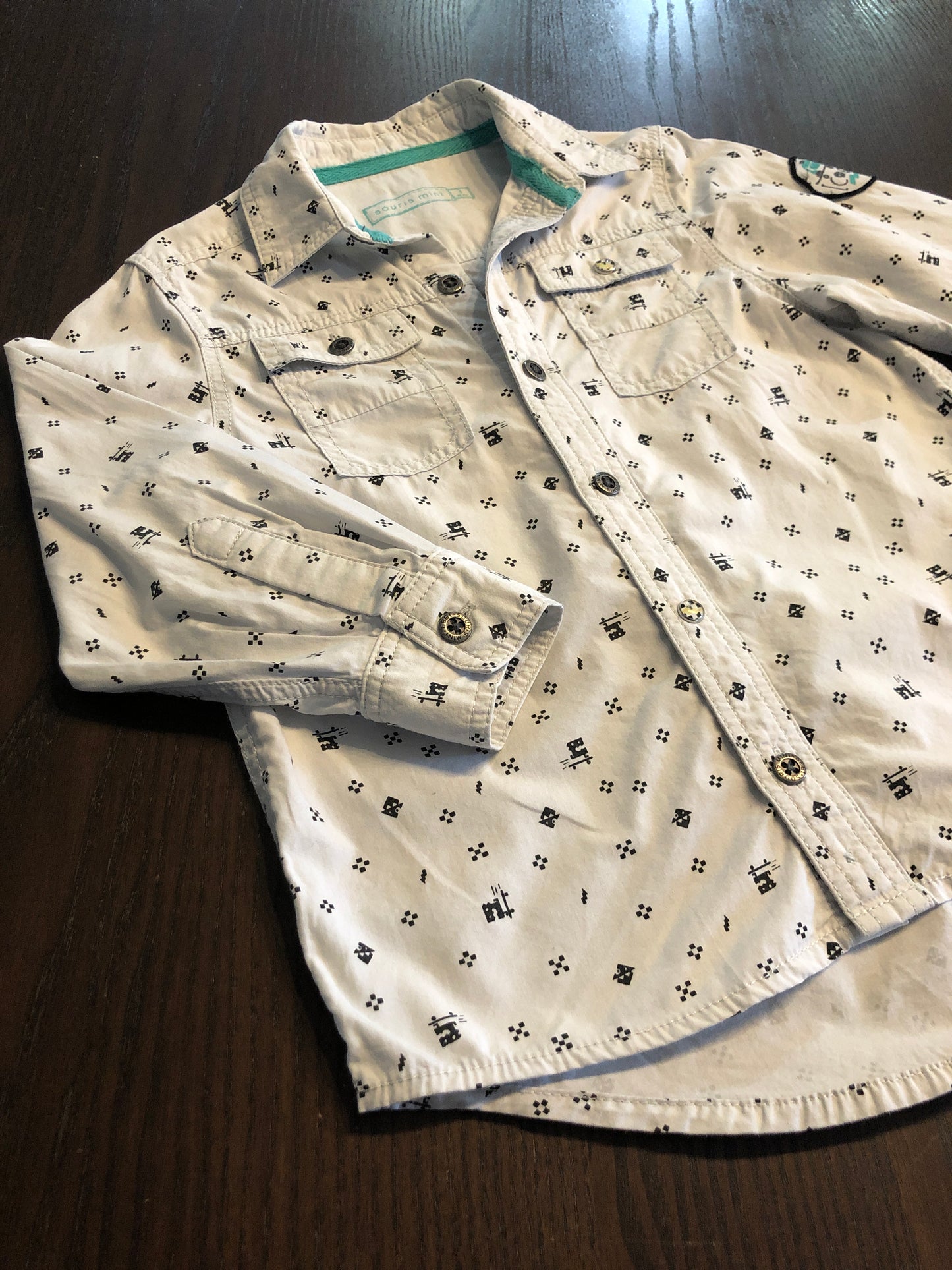 FRIPERIE - chemise - souris mini - 3 ans