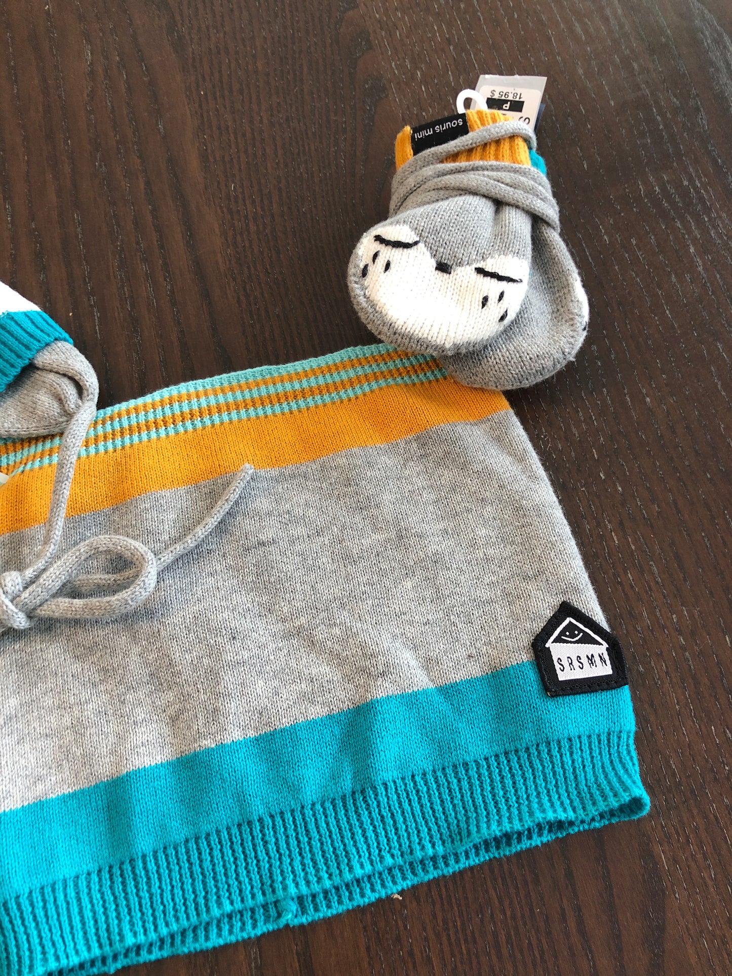 Trio tricot - petit bebe - souris mini