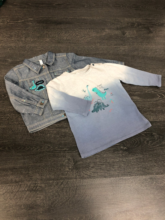 Veste et gilet manches longues - souris mini - 9-12 mois